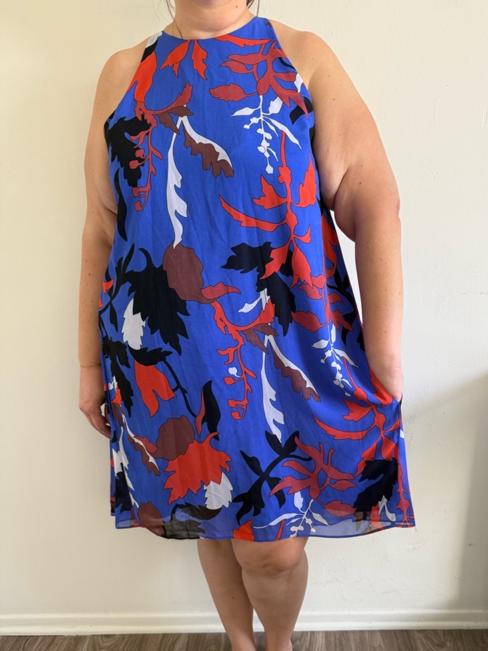 Blue Floral Dress - Women’s Rachel Roy